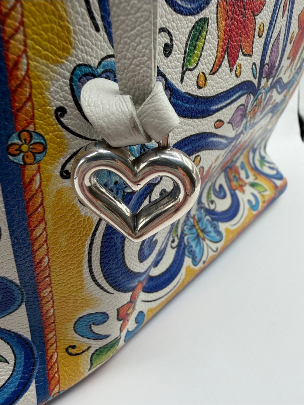 Retired Brighton La Farfalla Carina Tile Handbag - Picture 7 of 16